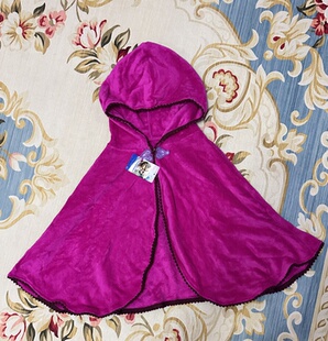 现货大人的安娜公主披肩！日本迪士尼冰雪奇緣保暖毛毯披風