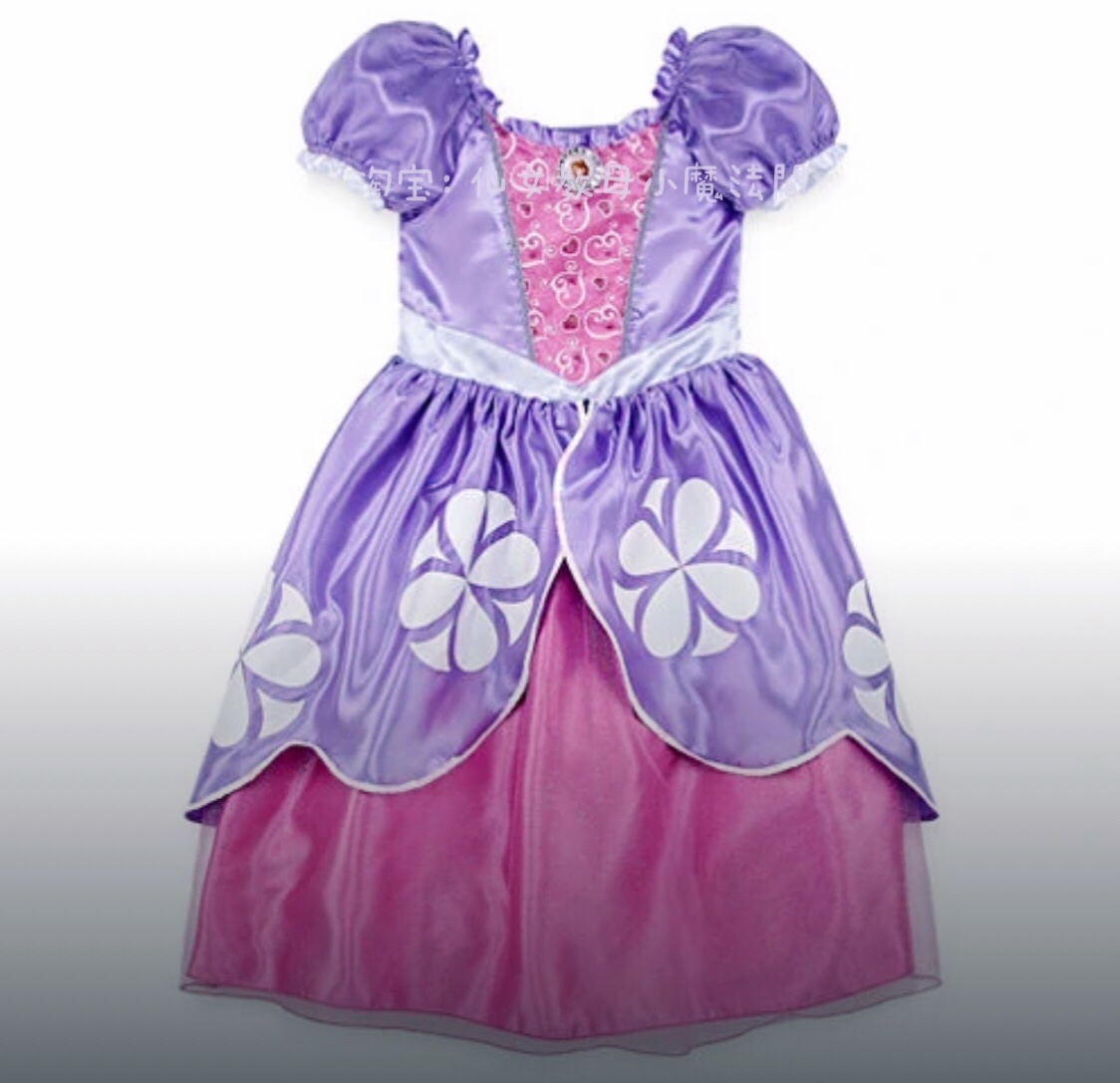 正品老款迪士尼商店sofia公主裙蘇菲亞禮服兒童連衣裙童話公主裝