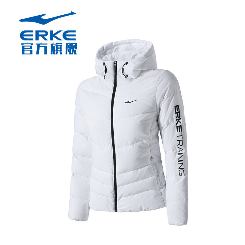 Erke Down Jackets 2018 new pattern Autumn and winter Versatile Windbreaker leisure time Windbreaker woman Athletic Wearin the Sportswear/Casual Clothing , Sports jackets  category - from Buy2taobao.com to provide professional Taobao agent buy service
