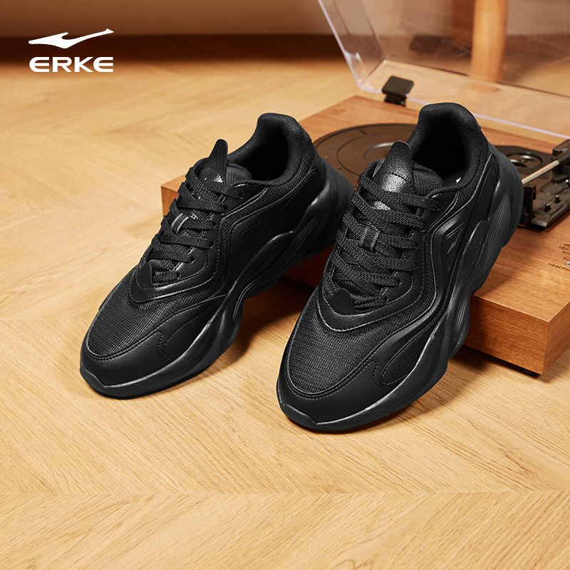 鸿星尔克新款男鞋厚底增高休闲鞋软底运动鞋跑步鞋百搭时尚鞋子