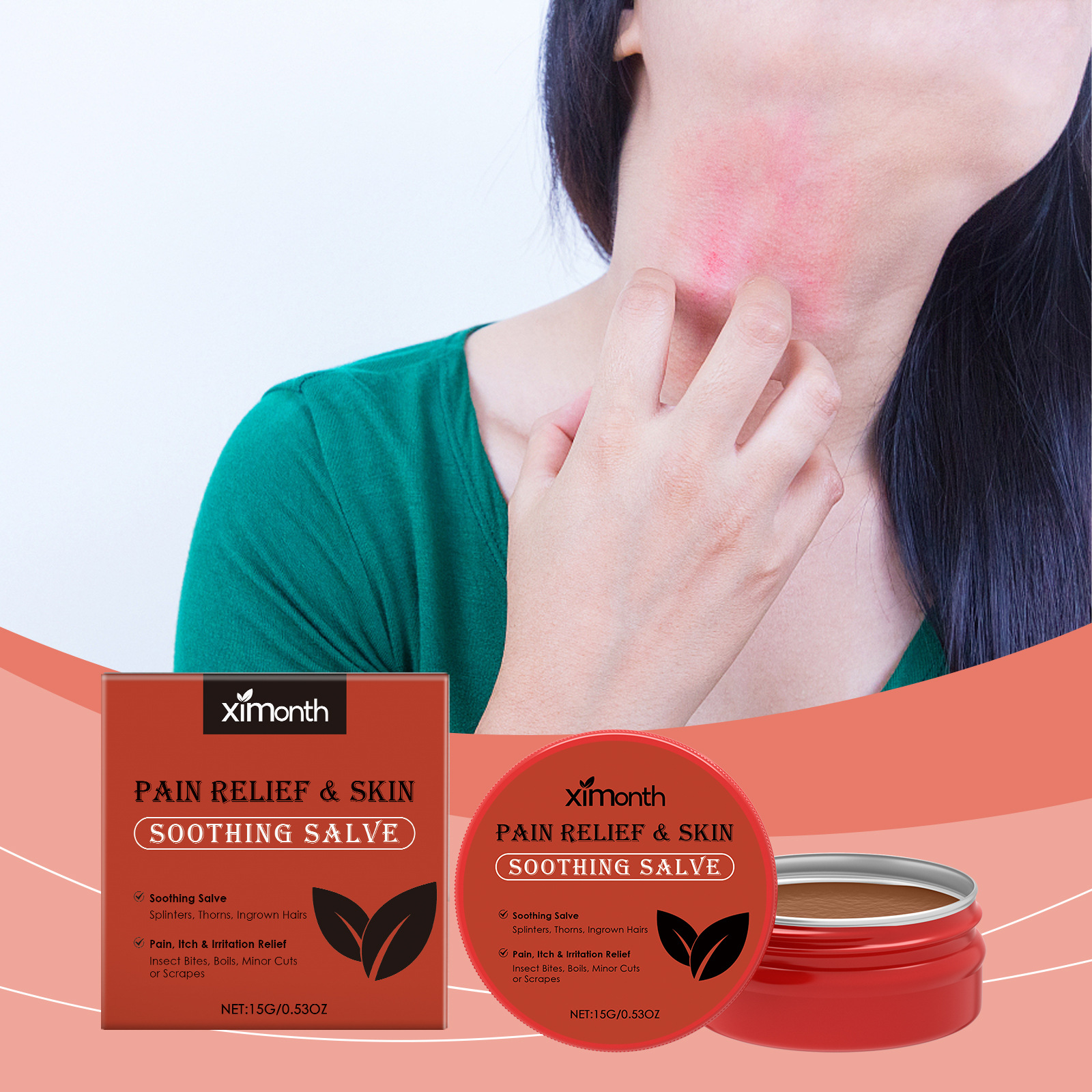 Skin care cream improves skin discomfort, applied topically