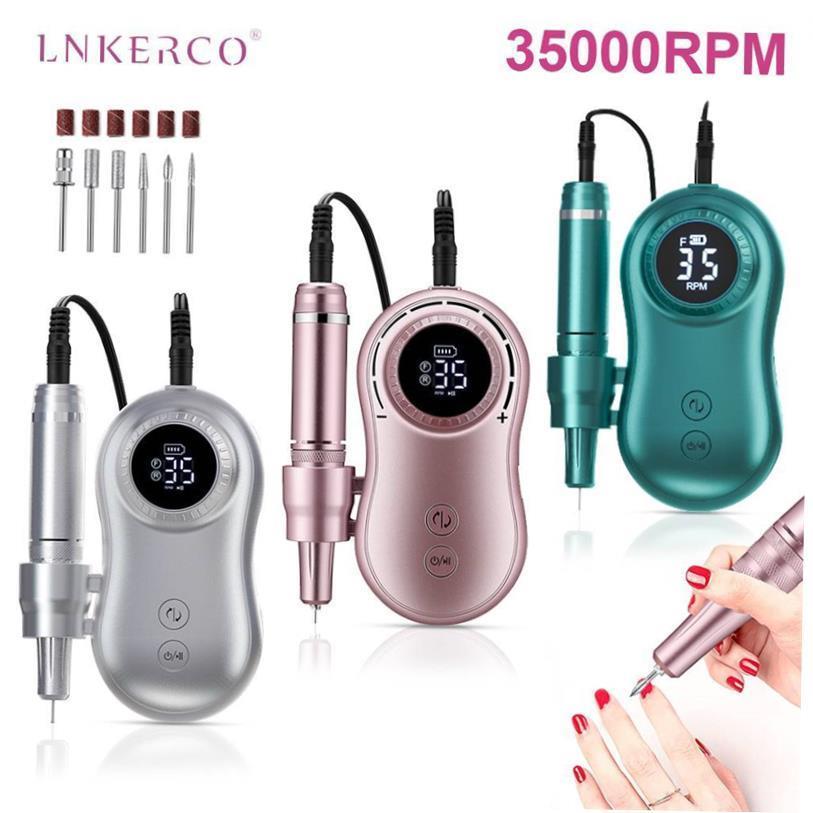 5000RPM Nail Drill Machine LCD Display Rechargeable Nail Ma