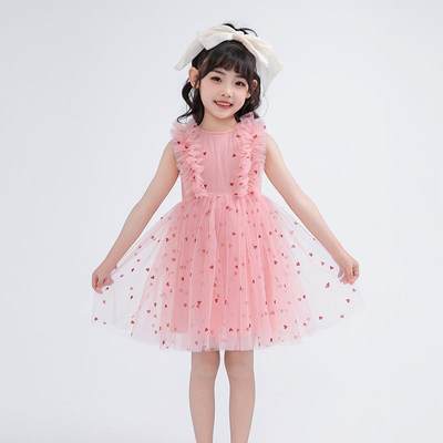 Girls' Dress Summer 2024 New Princess Dress Baby's F