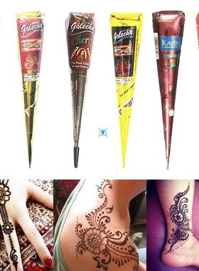 1Pcs Indian Henna Tattoo Paste Cone Body Paint Temporary