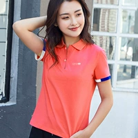 361 độ vào mùa hè 2019 phụ nữ mới ve áo thoáng khí thể thao ngắn tay áo thun nữ 361 POLO áo - Áo phông thể thao áo thun reebok