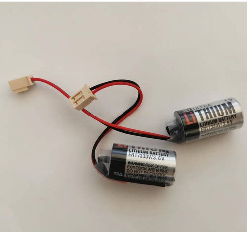 R13ZA00600300 本体电池东芝锂电池ER17330V带白色插头PLC电池