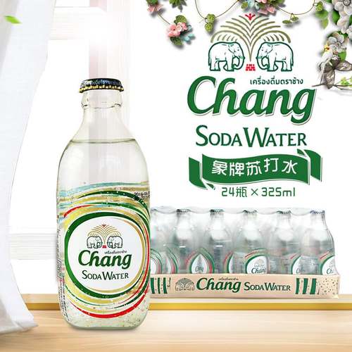 泰国进口泰象原味苏打水325ml