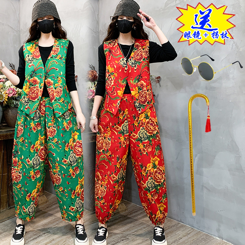 东北大花四季不起球民族风