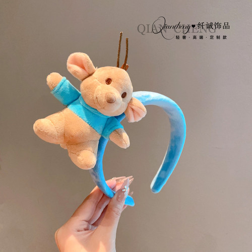 新款卡通小豆鼠发箍少女发卡