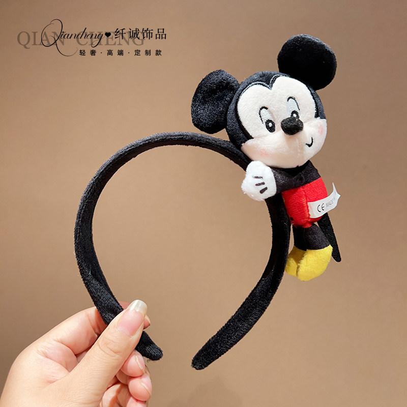 迪士尼米老鼠发箍卡通可爱搞怪乐园表演发卡米奇米妮网红洗脸发饰