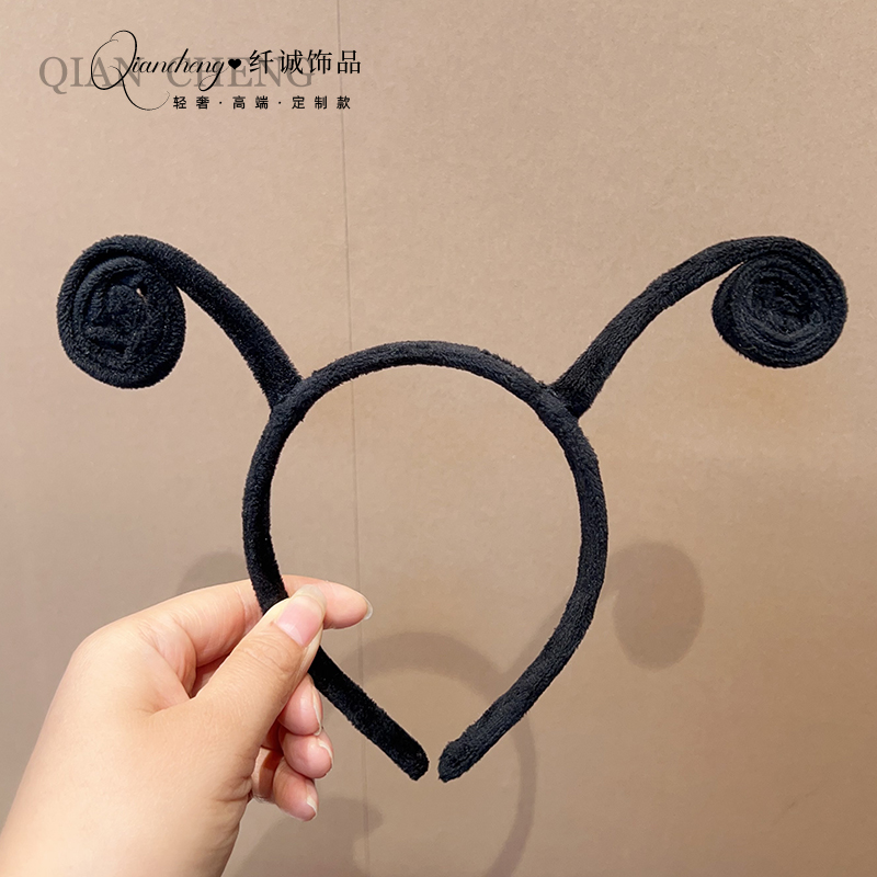 纤诚发箍布卡通搞怪蚂蚁触角发饰