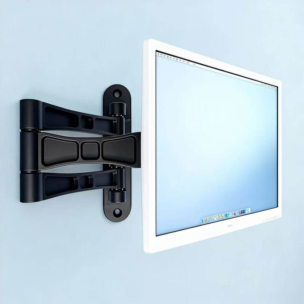 万能洞洞板支架通用三臂伸缩旋转显示器承重游戏本电脑专用稳固