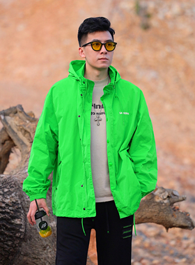 DIDORSSBO春款时尚潮流百搭情侣款男女同款户外连帽夹克外套10050