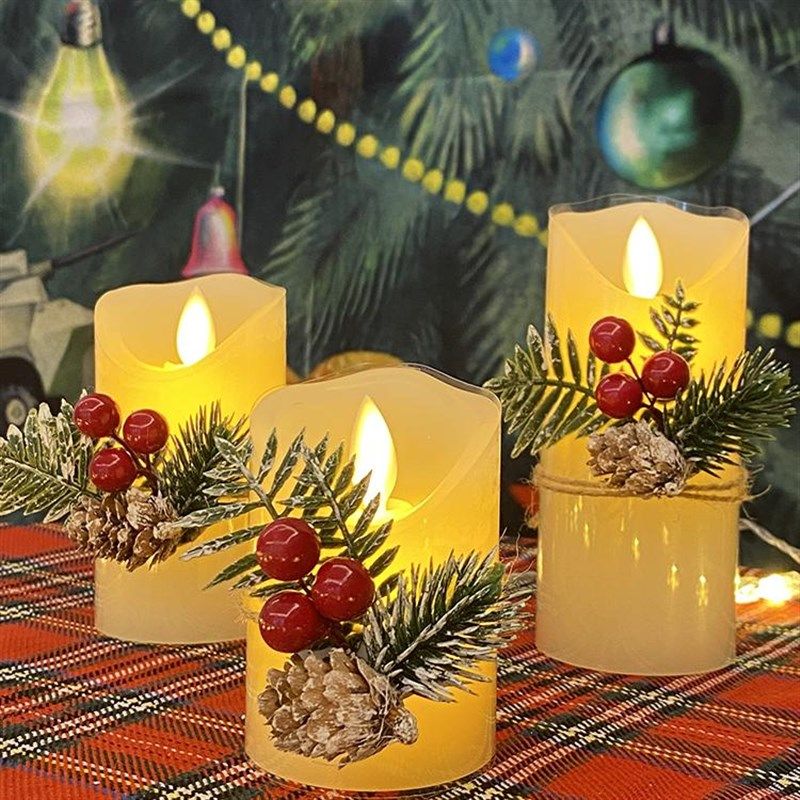 新年圣诞节仿真摇摆电子蜡烛石蜡餐F桌装饰氛围小夜灯桌面布置电,节庆用品/礼品,圣诞装饰品,淘宝优惠券,粉丝福利购,淘宝优惠卷