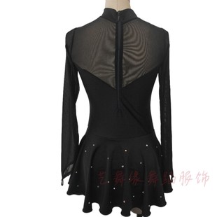 人气新款杂技服钢k管舞演出服空中瑜伽吊环滑冰服长袖表演服氨纶