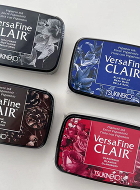 月猫Tsukineko VFC 高细节手帐印章油性印台彩色布面耐光速干印台