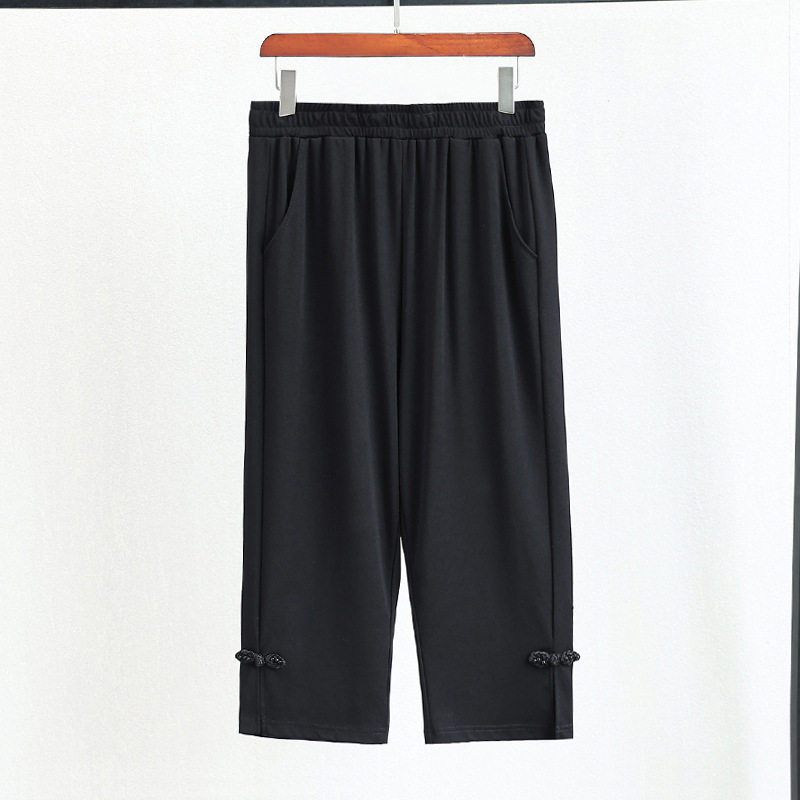 加大码女装七分裤夏季胖mm显瘦百搭女裤松紧腰宽松休闲裤薄款裤子,女装/女士精品,大码裤装,淘宝优惠券,粉丝福利购,淘宝优惠卷