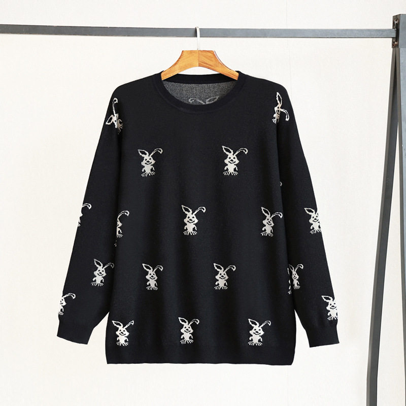 胖mm大码女装长袖毛衣2023秋冬新款宽松遮肉上衣百搭显瘦针织衫女,女装/女士精品,大码内搭,淘宝优惠券,粉丝福利购,淘宝优惠卷