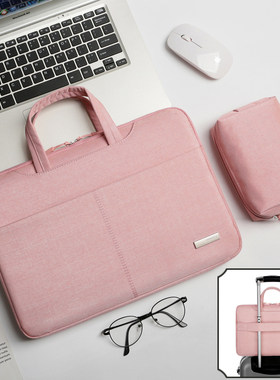 笔记本电脑包手提适用华为matebook联想女14苹果macbook15点6寸小新air13.3内胆包pro15.6荣耀HP16保护套