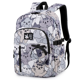 可爱卡通电脑包适用15.6寸联想戴尔16寸女华为r9000p拯救者r7000游戏本y7000p气囊防震笔记本双肩休闲背包