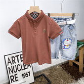 上衣时尚 度度猫夏季 男童短袖 Polo衫 简约休闲翻领 新款