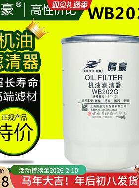 WB202G机油滤芯适配江淮帅铃骏铃威铃Z20070019C 扬柴1000395855A