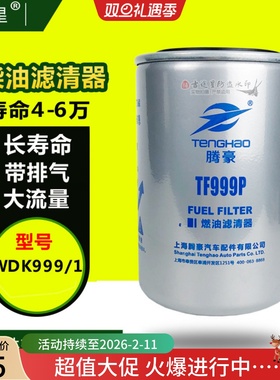 WDK999/1柴油格滤芯器2000401适配锡柴重汽豪沃解放J6奥威云内D30