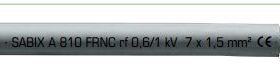供应SABIX A 810 FRNC 7x1.5mm2 68100715无卤电机电缆传感器护套