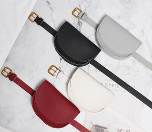 高级感圆形半圆马鞍包小包包女包2019新款时尚百搭ins单肩斜挎包