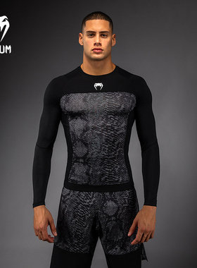VENUM毒液G-Fit Scales长袖紧身衣男运动健身训练跑步防磨上衣