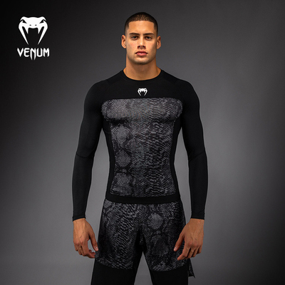 VENUM毒液G-Fit Scales长袖紧身衣男运动健身训练跑步防磨上衣