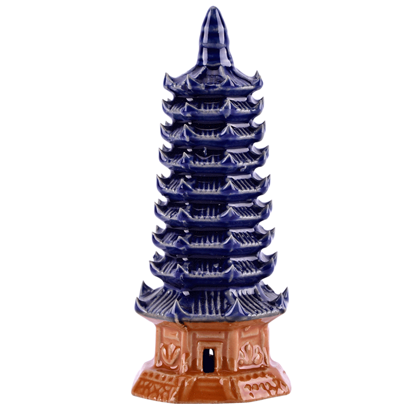 石光小站假山盆景宝塔摆件配件模型六角塔古塔多肉微景观造景配饰