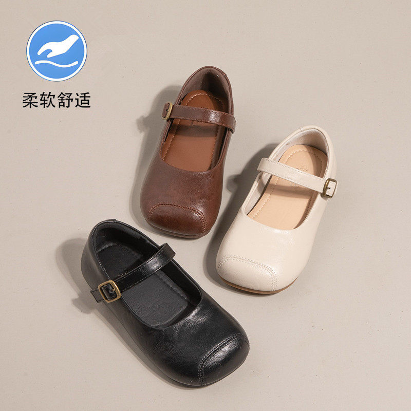 女童真皮软底单鞋2025新款公主鞋洋气豆豆鞋女孩轻便玛丽珍小皮鞋,童鞋/婴儿鞋/亲子鞋,皮鞋,淘宝优惠券,粉丝福利购,淘宝优惠卷