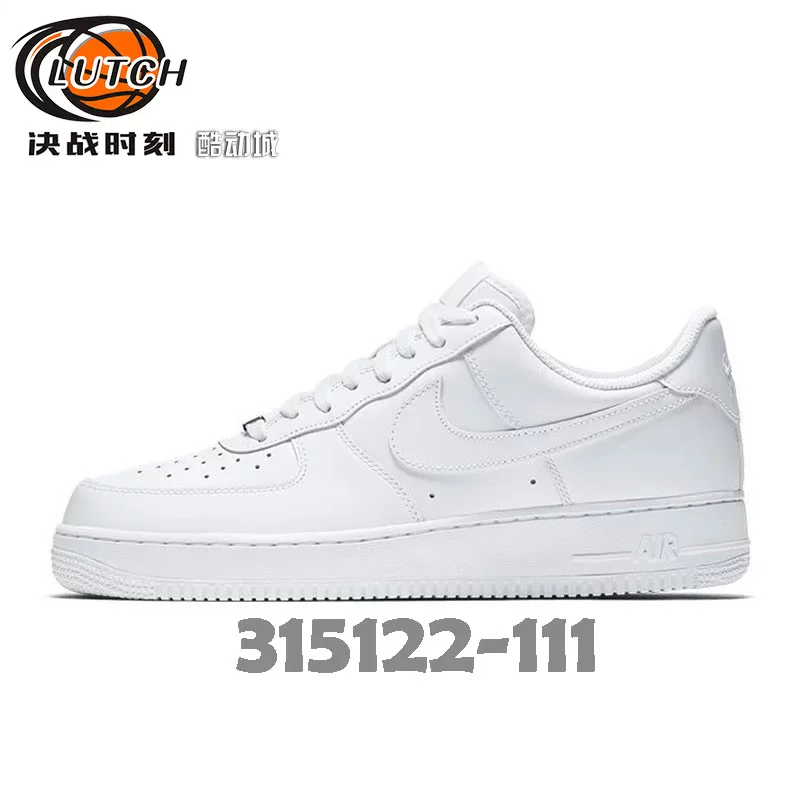 NIKEAirForce1纯白低帮板鞋图片