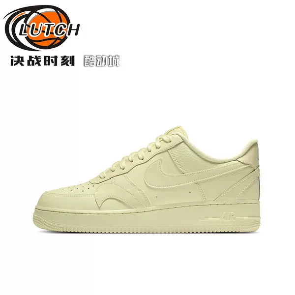 Решительное время- Nike Air Force 1 AF1 светло-жёлтые неправильный крючок Air Force No. 1 обувь CK7214-700