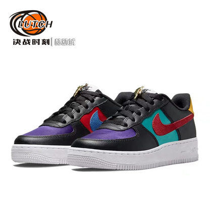 Nike AIR FORCE 1 LV8 EMB GS 耐克女子拼色运动板鞋 DN4178-001