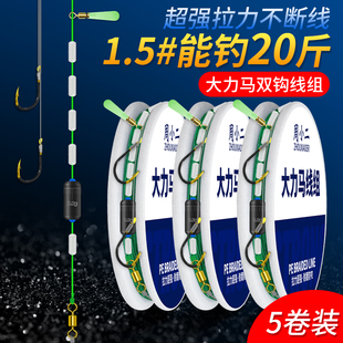 6.大物套磕鲢鳙成装 速发大力马pe线组钓鱼主线飞品4.5 5米4