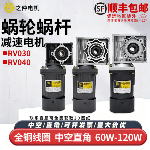 蜗轮蜗杆减速机减速机一体RV040