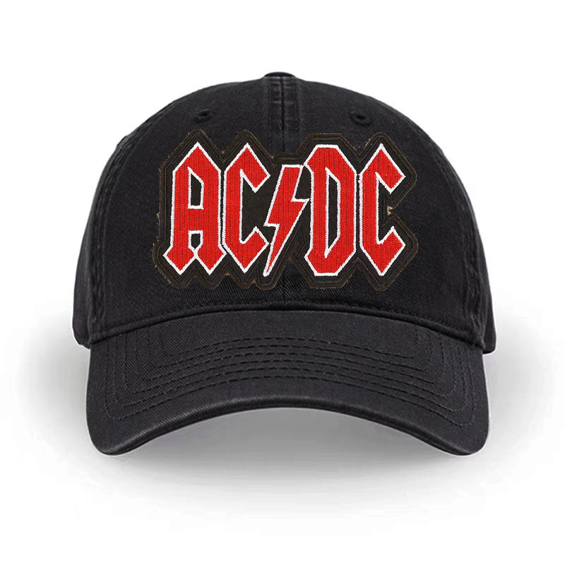 乐队黑色棒球帽摇滚ACDC乐队纯棉