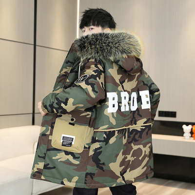 棉衣男冬季中棉衣男冬季中长款