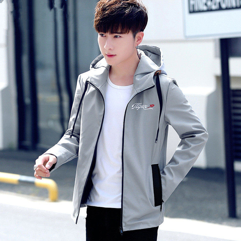 春秋季外套男2025新款学生韩版修身夹克男士潮流帅气上衣休闲服装