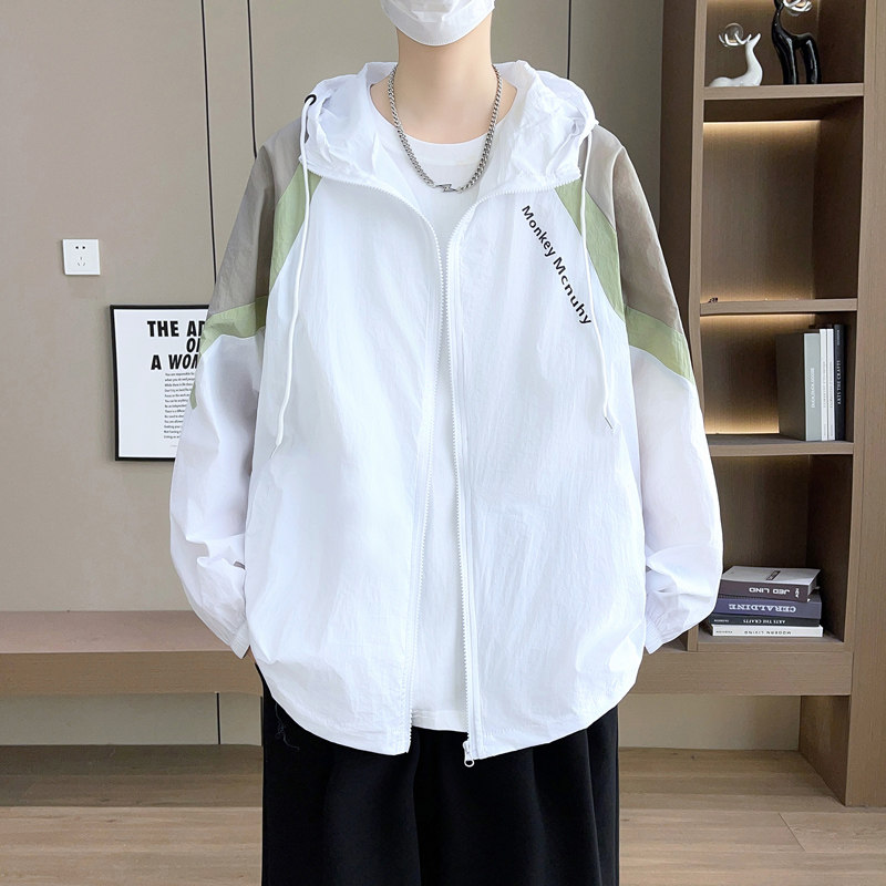 夏季冰丝防晒衣男款青少年轻薄款透气防晒服初中高中学生夏天外套图片