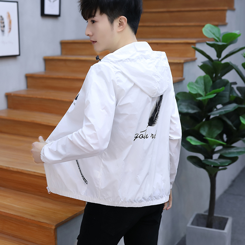 户外超薄透气潮流青少年男士夹克