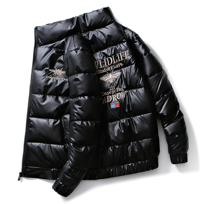 潮牌立领羽绒服男轻薄防寒