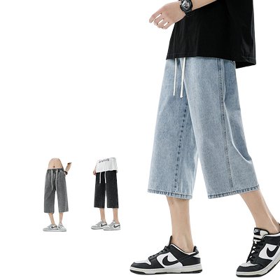 牛仔短裤男款2024年夏季新