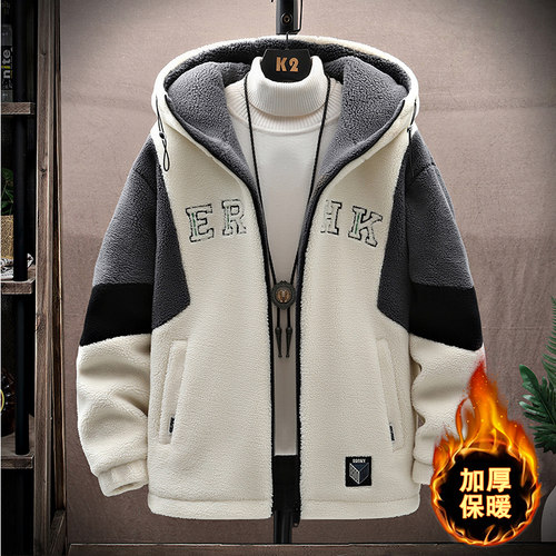 加绒加厚爆款青少年连帽棒球服