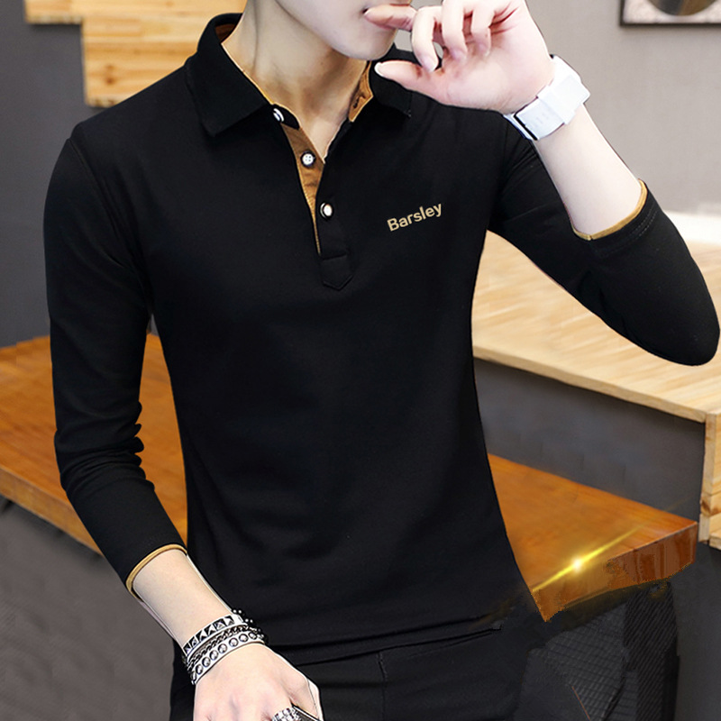 男t恤修身秋衣潮流夏季纯棉秋季