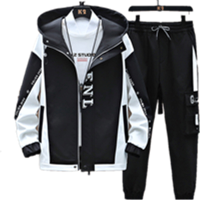 青少年夹克套装休闲运动两件套