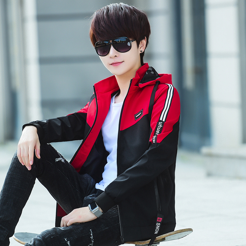 外套男孩韩版潮流帅气14青少年16岁春秋装13夹克15初中学生17衣服