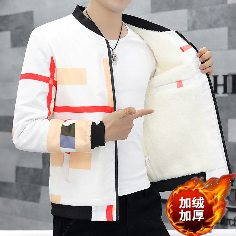 棉衣男冬季外套2026加绒加厚羽绒棉服潮流韩版修身短款棉袄男冬装